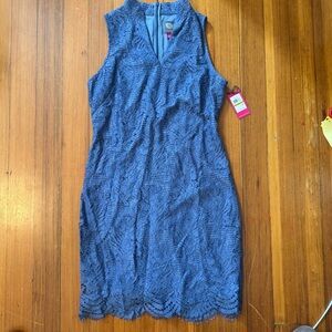 Vince Camuto Gray Lace Dress